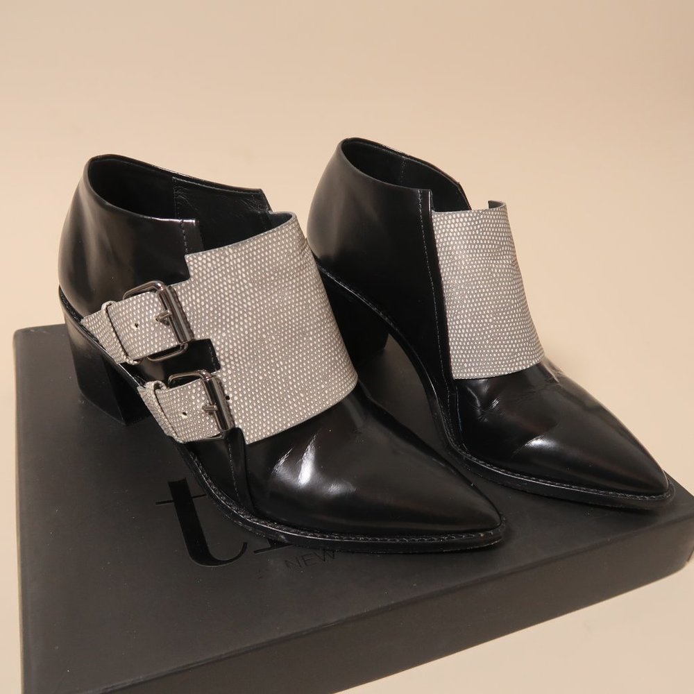 tibi BILLIE Double Monk Strap Ankle Boots - Picture 3 of 9